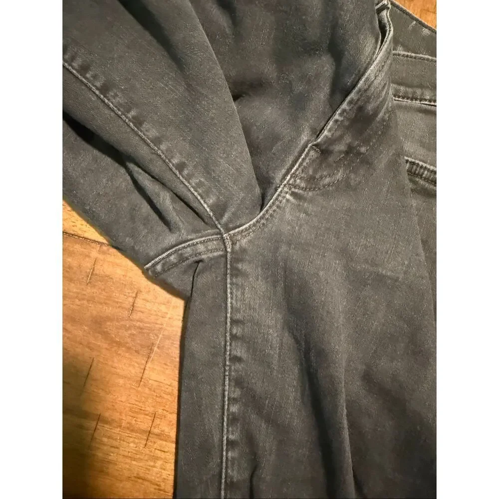 MOTHER DENIM RASCAL ANKLE SNIPPET - BLACKBIRD